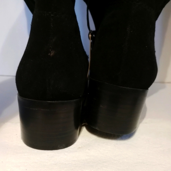Vince Camuto Black Knee-High Womens Boots Leather Sz. 9 New with Tags Wide Calf - Picture 14 of 16